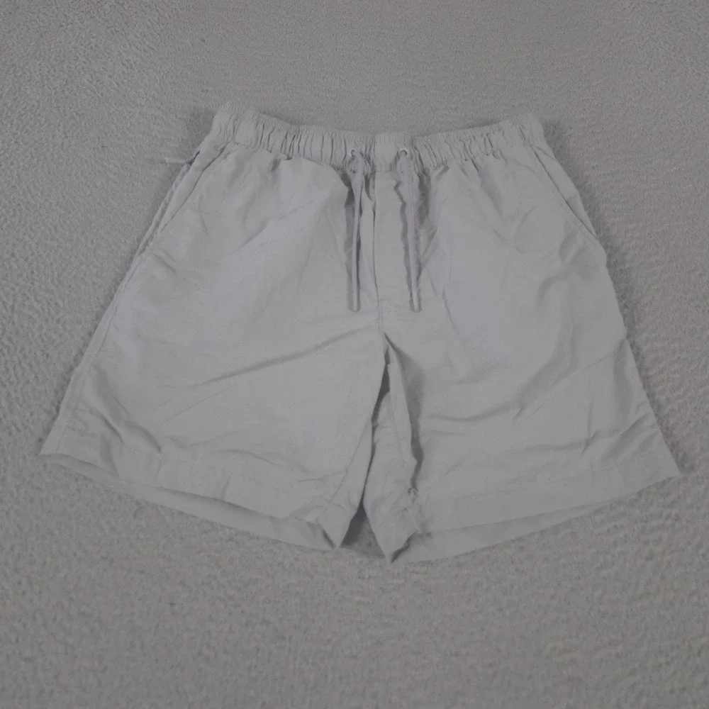 American Eagle Shorts Mens XS Gray Mesh Lined Nylon Athletic Swim Trunks Pocket